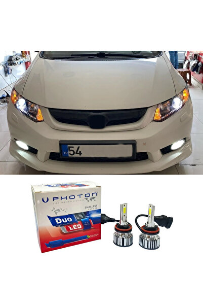 Photon Honda Civic FB7 Led Xenon Uzun Far Ampulü HB3 Duo Yeni Seri Beyaz 2012...