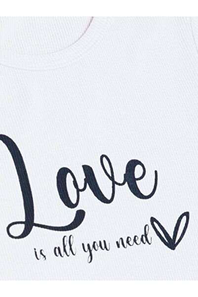 Breeze Βαμβακερό μπλουζάκι για κορίτσια - Love Written