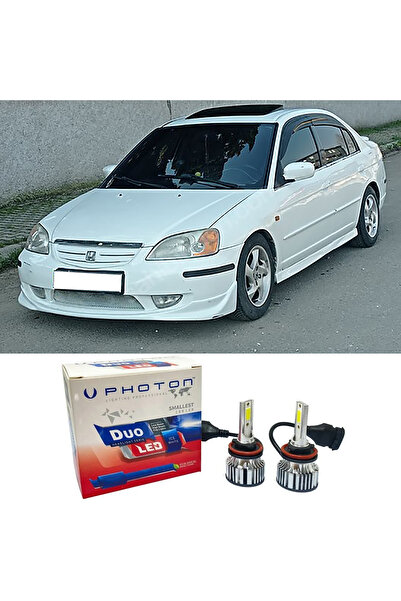Photon Honda Civic Vtec 1 ES7 Led Xenon Uzun Kısa Far Ampulü H4 Duo Yeni Seri...