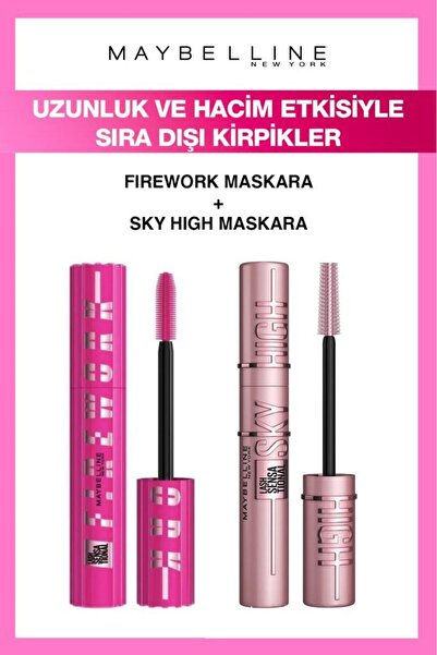 Maybelline New York Maybelline Firework-Sky High No Limit Long Volume Mascara...