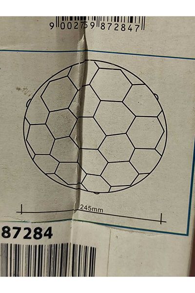 Eglo JUNIER Patterned Football Ball - Ceiling Light, Diameter: 24.5cm