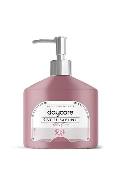 Daycare Lotus Flower Patterned Moisturizing Liquid Soap - 500 ML x 4 Pieces