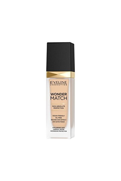 Eveline Cosmetics Wonder Match Hyalunorik Asit Vegan Fondöten 30 ml Mikrobiyo...