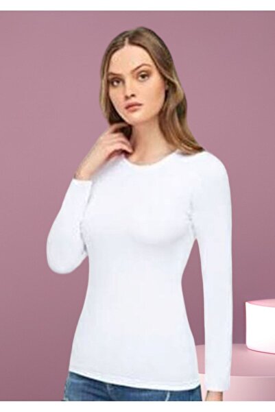 trenddünya Велосипедна комір Еластан Довгий рукав Жіночий Чорно-білий Лікра Б...