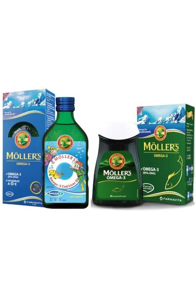 Möller's زيت السمك توتي فروتي - كبسولة مولر