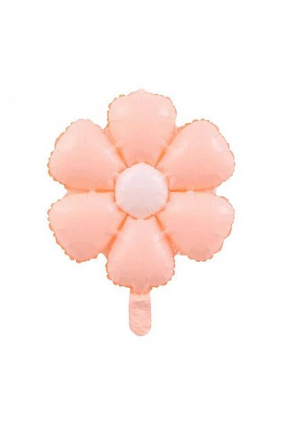 BEST PARTİ DOĞUM GÜNÜ PARTİ SÜSLERİ Daisy Foil Balloon Macaron Salmon 75 cm