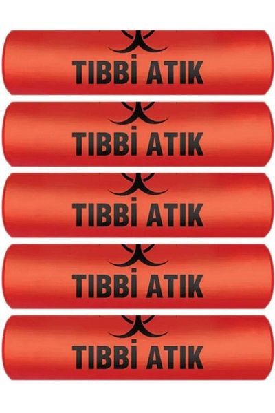 Grupmarka Medical Waste Garbage Bag 55x60 300 gr 5 Rolls