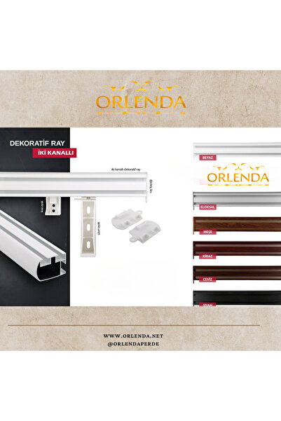 Orlenda Decorative Rail - Double Girdle - Two Channel Aluminum Girdle