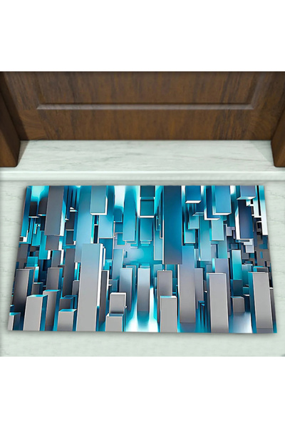 Colorix Carpet Üç Boyutlu (3D) Desenli Dekoratif Kapı Önü Paspası No: 1746