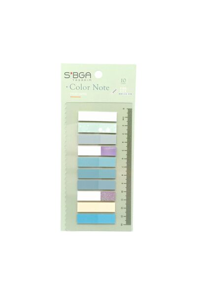 sibga tasarım Simli Şeffaf Renkli Postit Post-it Post It. Kitap Ayracı Ayraç Postit Sticker Not Kağıdı 200 Yaprak