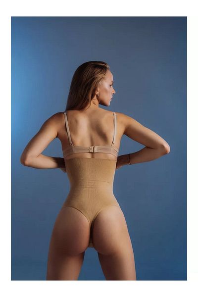 MİSTİRİK Chiloți corset tricotați fără sudură Lorica Model cu talie înaltă - Culoare piele