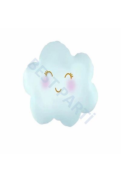 BEST PARTİ DOĞUM GÜNÜ PARTİ SÜSLERİ Blue Cloud Foil Balloon - 72X56 cm