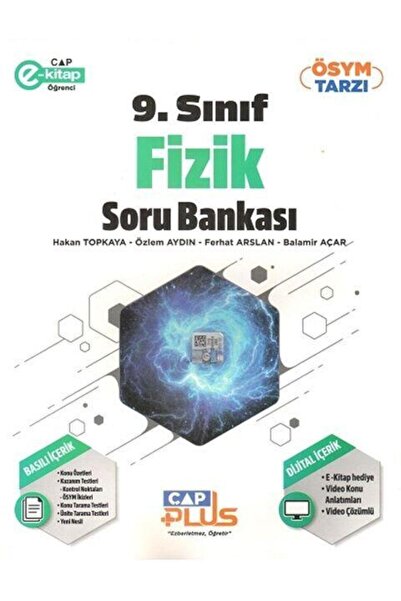 İndeks Akademi Yayıncılık 9. Sınıf Anadolu Lisesi Fizik Plus Soru Bankası Çap...