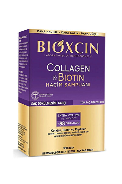 Bioxcin Collagen Biotin Saç Dökülmesine Karşı Şampuan 300 mlmfDiş Beyazlatıcı Köpük Hediye