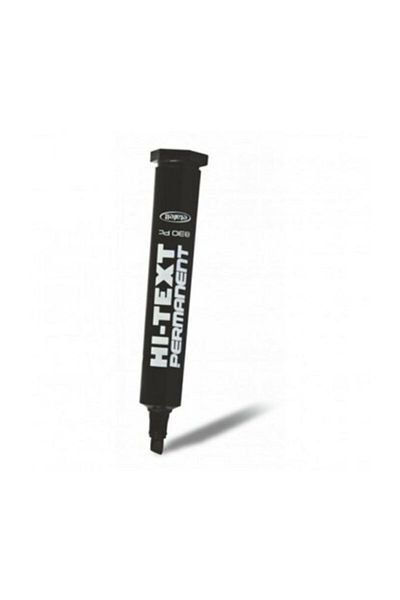 Hi-Text Permanent Pen Hıtex Cut Nib Black 12pcs
