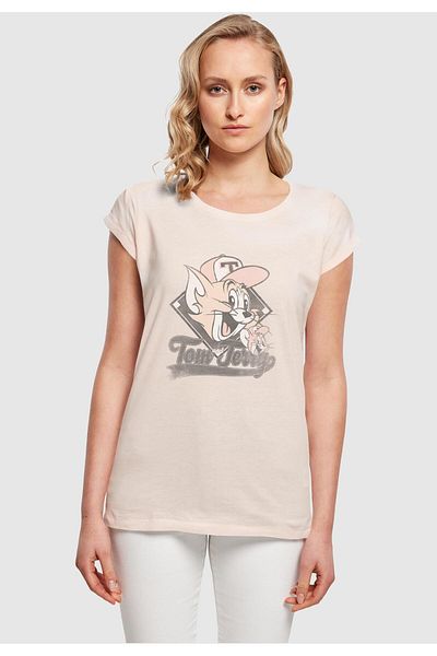 ABSOLUTE CULT Damen Ladies Tom und Jerry - Baseball Caps T-Shirt