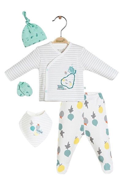 Biorganik مجموعة مكونة من 5 قطع من Biorganic Baby Boy Pear Is So Sweet لحديثي...
