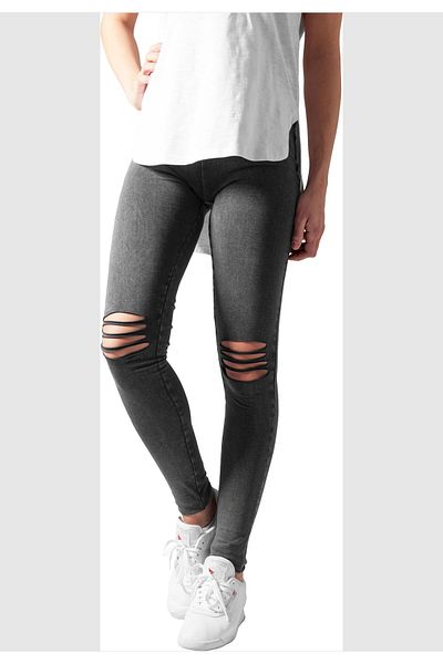 Urban Classics Damen Ladies Leggings mit Cut-Out