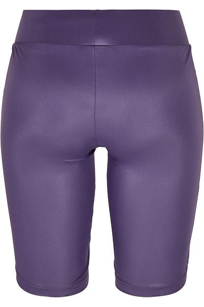 Urban Classics Damen Kadın Sentetik Deri Bisiklet Şortu