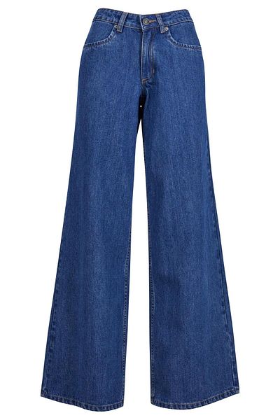 Urban Classics Damen Ladies Mid Waist Wide Denim