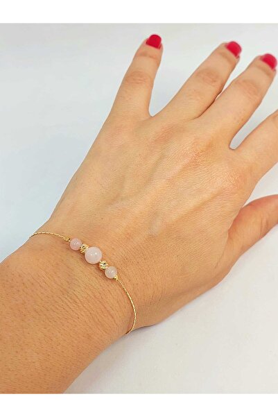 Yasamtohumu Кварцовий камінь Рожевий дизайн Браслет - (52042)