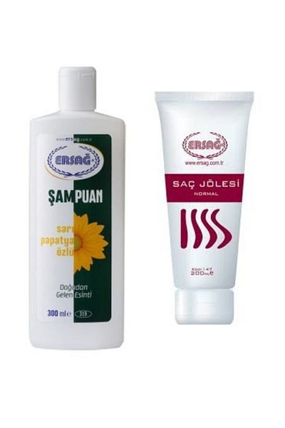 Ersağ 300 Ml Shampoo with Yellow Chamomile Extract and 200 Ml Jelly
