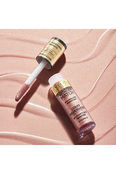 Eveline Cosmetics Wonder Match - Vegan Highlighter with Vitamin C Liquid No 01 - 4.5ML