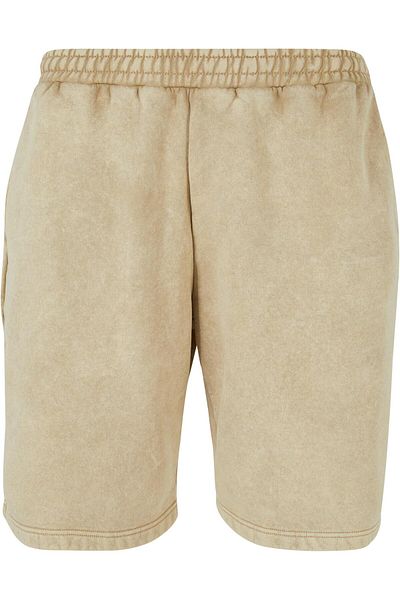 Urban Classics Herren Sweatshorts mit schwerem Stonewashed-Muster