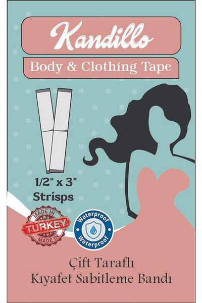 Dünya Magnet 30 Pieces Biocompatibility Certified Clothing Fixing Tape - Decollete Closure and Body Tape