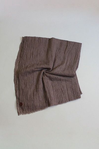 QUM İPEK Σκούρο βιζόν Bamboo Cashew Shawl