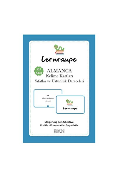 Lernraupe - Almanca Kelime Kartları Sıfatlar Ve Üstünlük Dereceleri