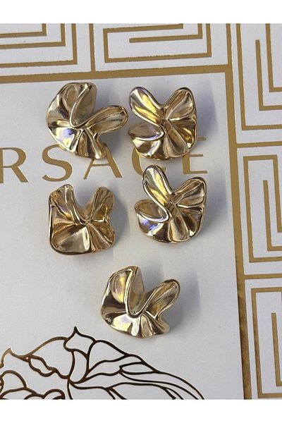 ODDA TASARIM ATÖLYESİ Kraş Design Model Design Light Gold Metal 2.3 Cm Button Set