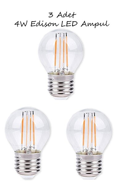 Cata 3 Adet 4w Edison Led Ampul / Ct-4288