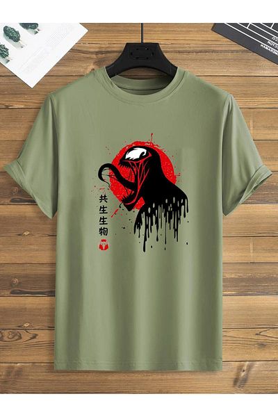 LEIVOR Βαμβακερό μπλουζάκι με στάμπα Venom Unisex - T-shirt MCU