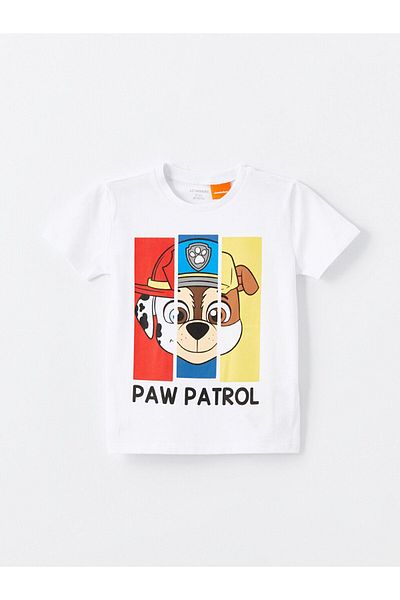 LC Waikiki Paw Patrol bedrucktes Baby-T-Shirt für Jungen – Rundhalsausschnitt