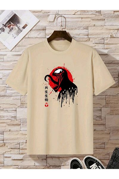 LEIVOR Βαμβακερό μπλουζάκι με στάμπα Venom Unisex - T-shirt MCU
