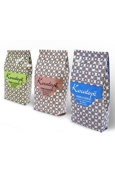 KOCATEPE KAHVE Coffee Sever 500 gr Foil Set