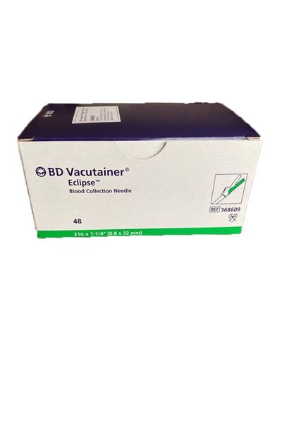 Bd Vacutainer Eclipse Kan Alma Iğne Ucu 21g X1-1/40.8 X 32mm 48 Adet