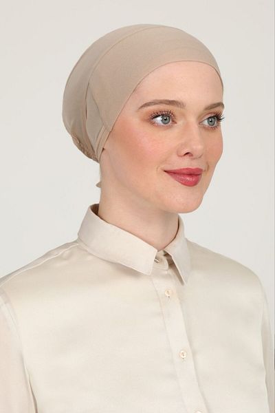 Melodi Scarf Parisien Tulle Climafit Lycra Γυναικείο Γάλα Καφέ Χρώμα Αναπνεύσιμο Παρίσι - Χωρίς ραφή
