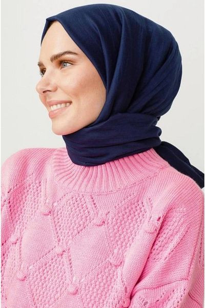 Mides scarf Bamboo Shawl Model - σκούρο μπλε