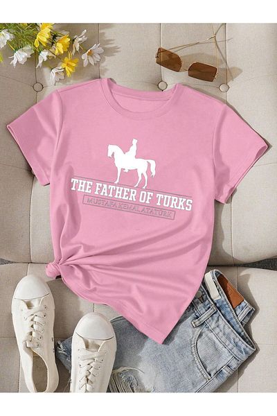 LEIVOR Mustafa Kemal Atatürk - Unisex βαμβακερό μπλουζάκι με στάμπα 'Father Of Turks'