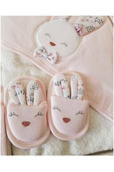 Gaye Bebe مجموعة منشفة حمام مطرزة على شكل أرنب لطيف من Gaye S100826