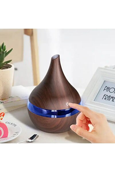 Reidan Kahverengi Japon Modeli Hava Nemlendirici 300ml 7 Renk Işıklı Mini Ort...