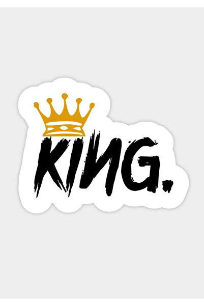 MegaSticker ملصق الملك - 14x11 سم سيارة، دراجة نارية، خوذة، كمبيوتر محمول، مل...