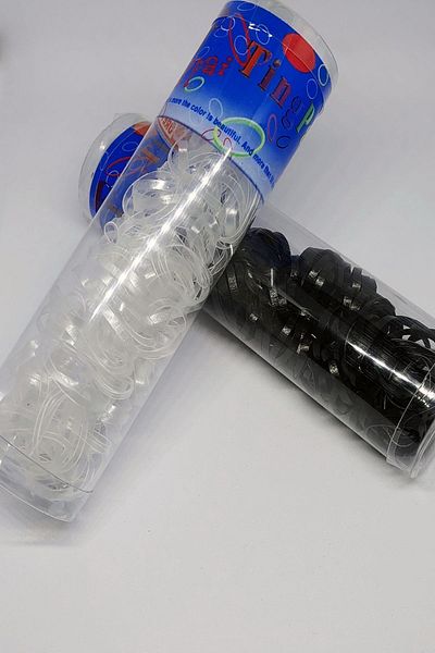 Chehra Design Hair Weave Rubber 2 κουτιά Μαύρο-διάφανο