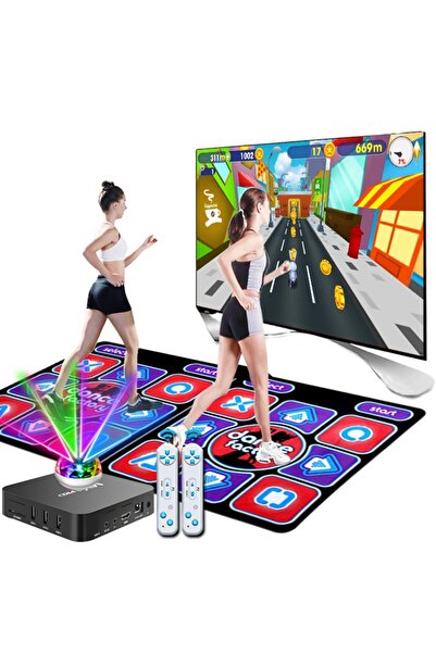 Reidan Tv BOX Ve Dans Matı Tv BOX Özellikli wife Oyun Konsolu Halısı HDMI Çiftli Kablosuz wife Ateri