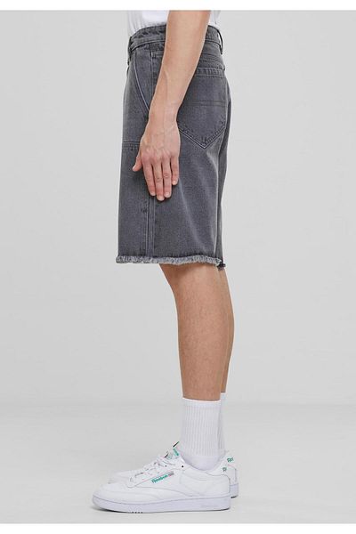 Urban Classics Açık Kenar İki Diz Kot Şort