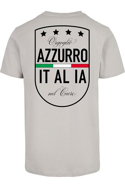 Mister Tee Azurro Italia Wappen Tee