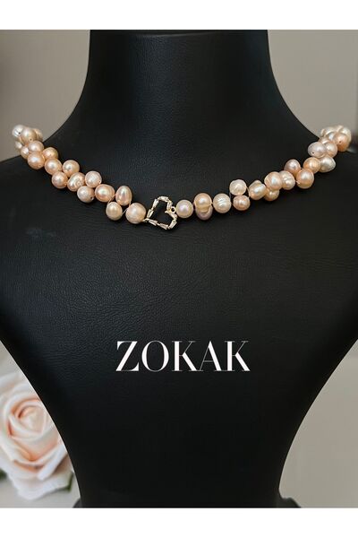 Zokak Sertifikalı Doğal Taş Gerçek inci choker kolye, Gerçek Inci kolye, inci küpe inci bileklik