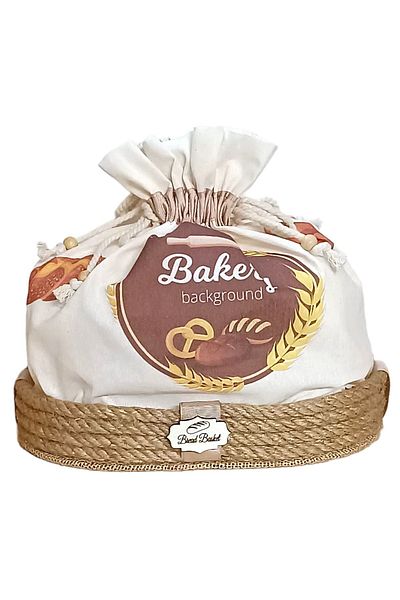Yavuz Süs Printed Pouch Bread Basket